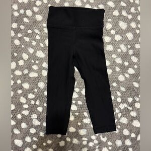 Little Bipsy Black Ribbed Leggings - Size 6-12 Months